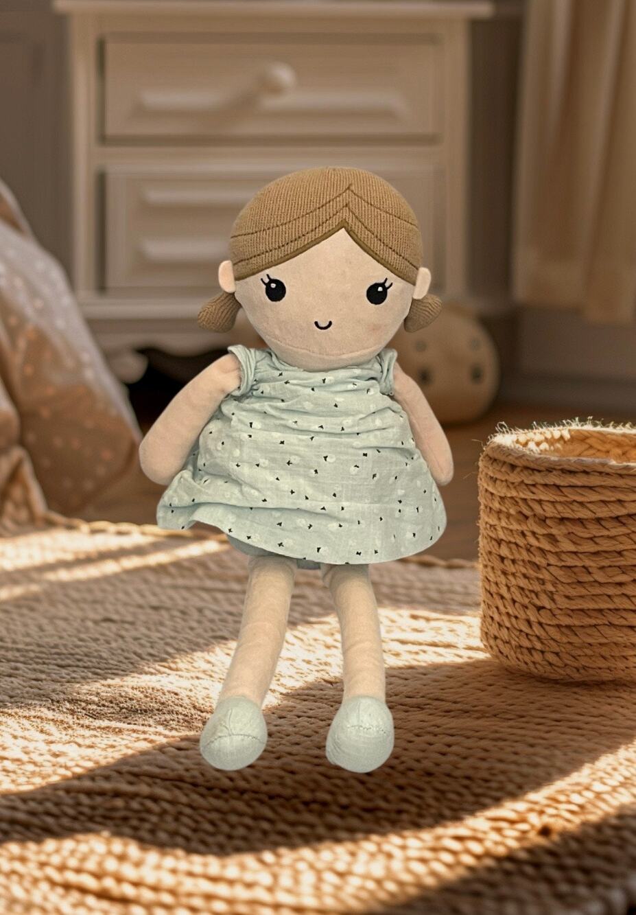 Linzy Toys Soft Plush Sweet Cakes Rag  Doll  15”